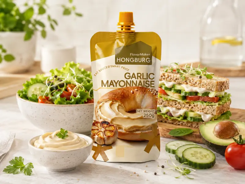 Cremet plantebaseret vegansk mayonnaise