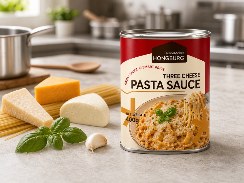 Cremet treostpastasauce til madlavning og måltidsforberedelse