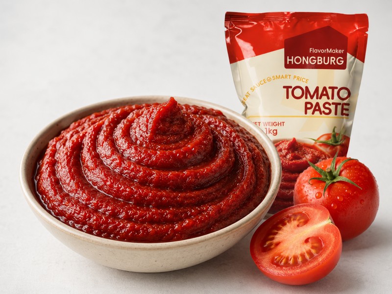 High Brix dybrød tomatpasta