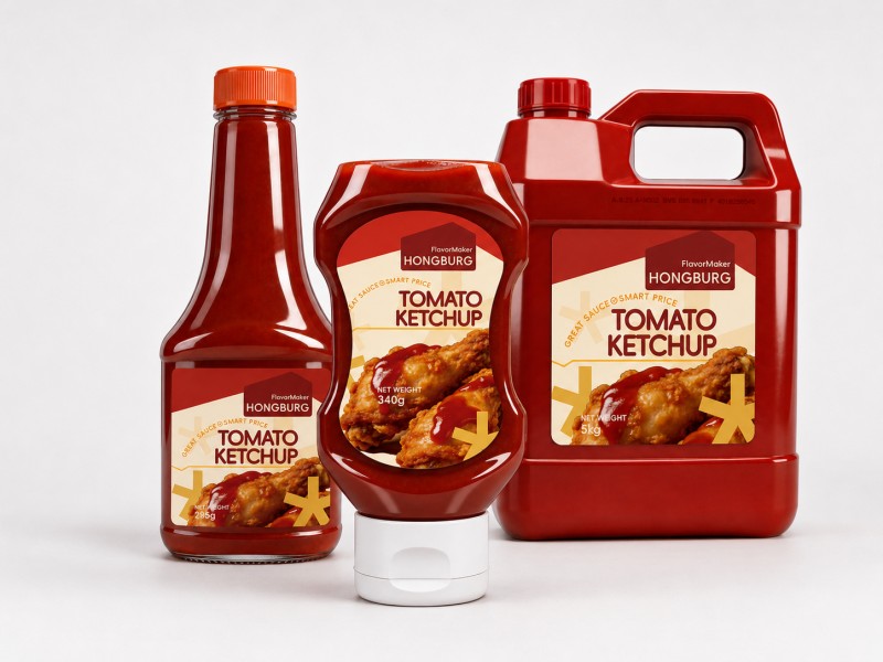 Klem flaske tomatketchup