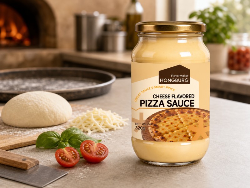 Tyk pizzasauce med cremet ostsmag