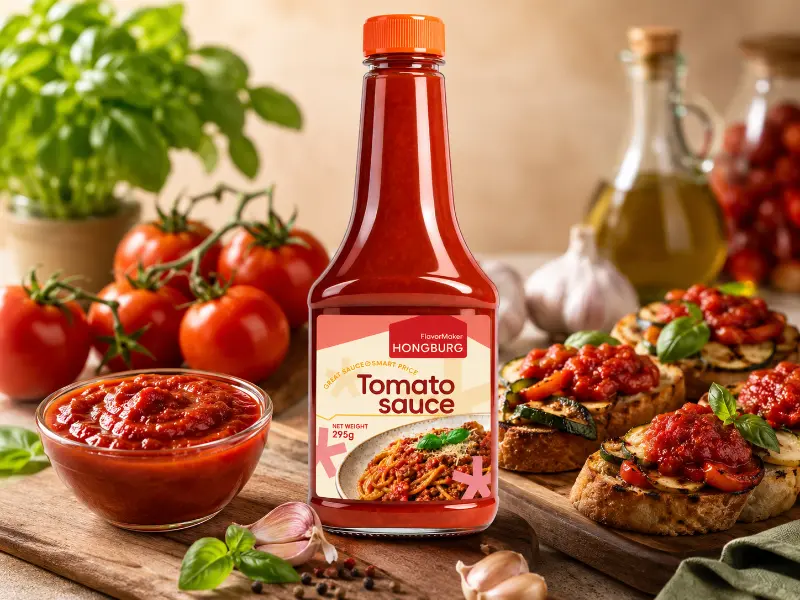 Tyk tomatsauce med naturlig smag