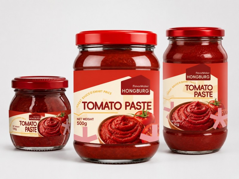 Tomatpasta i glaskrukke